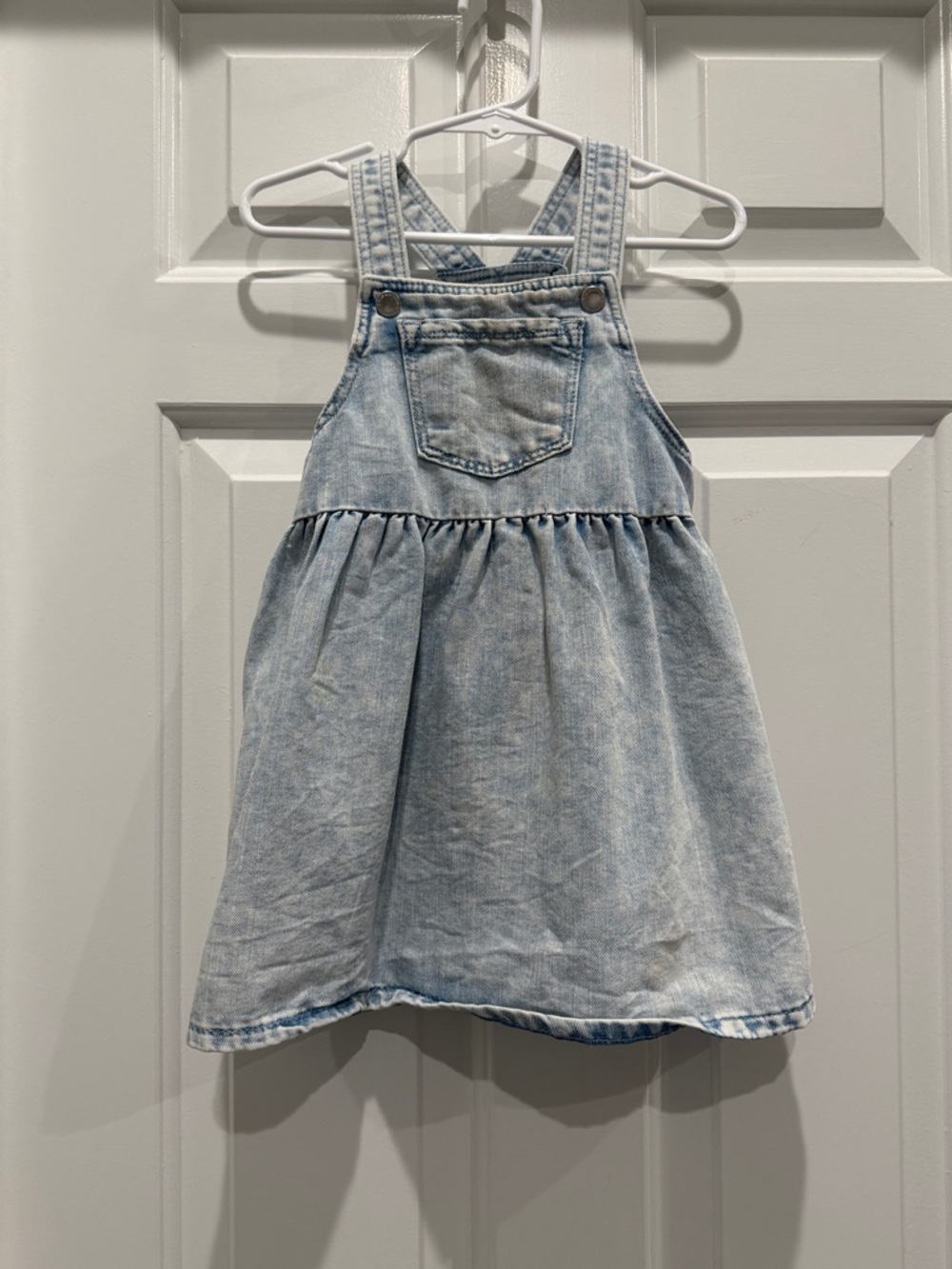 H&M denim overall girls dress 2T